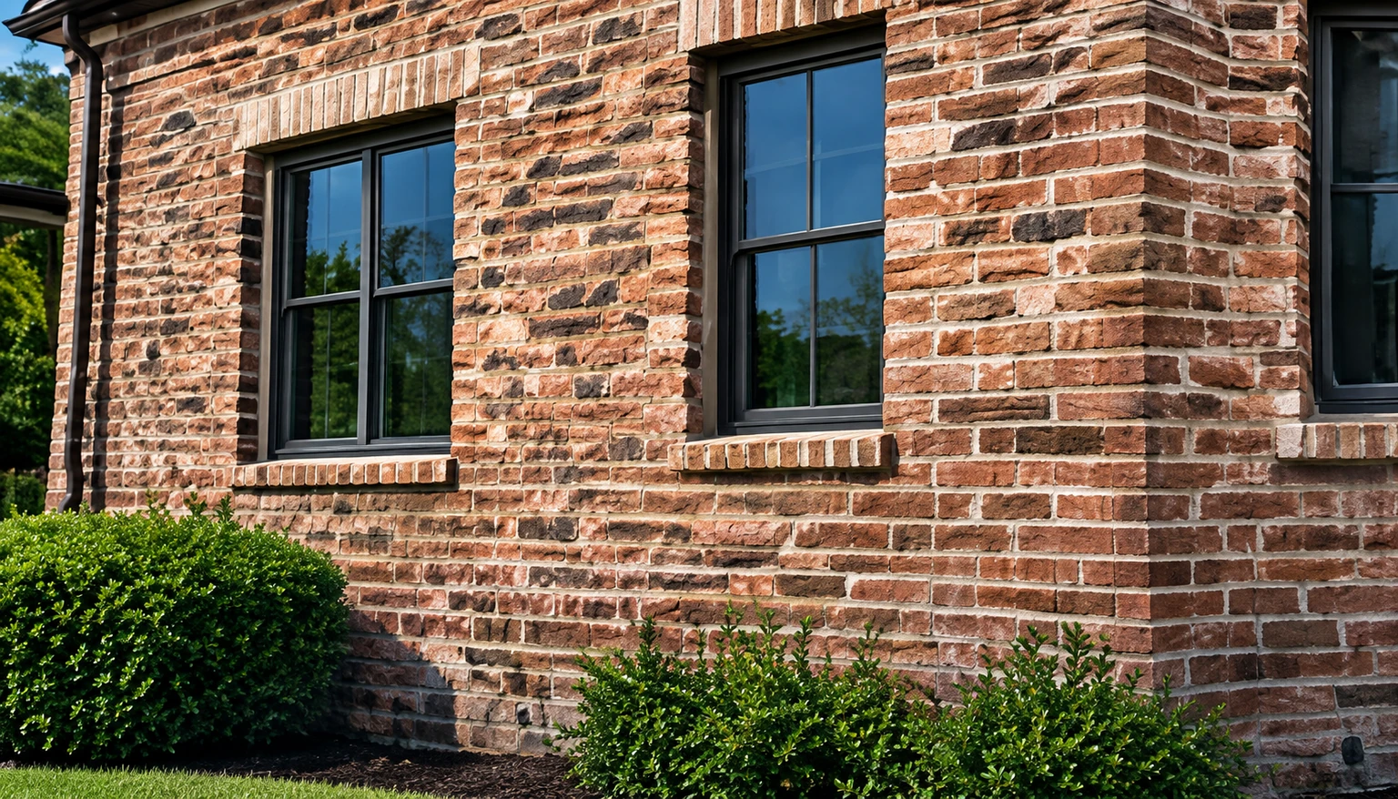 Brick exterior wall