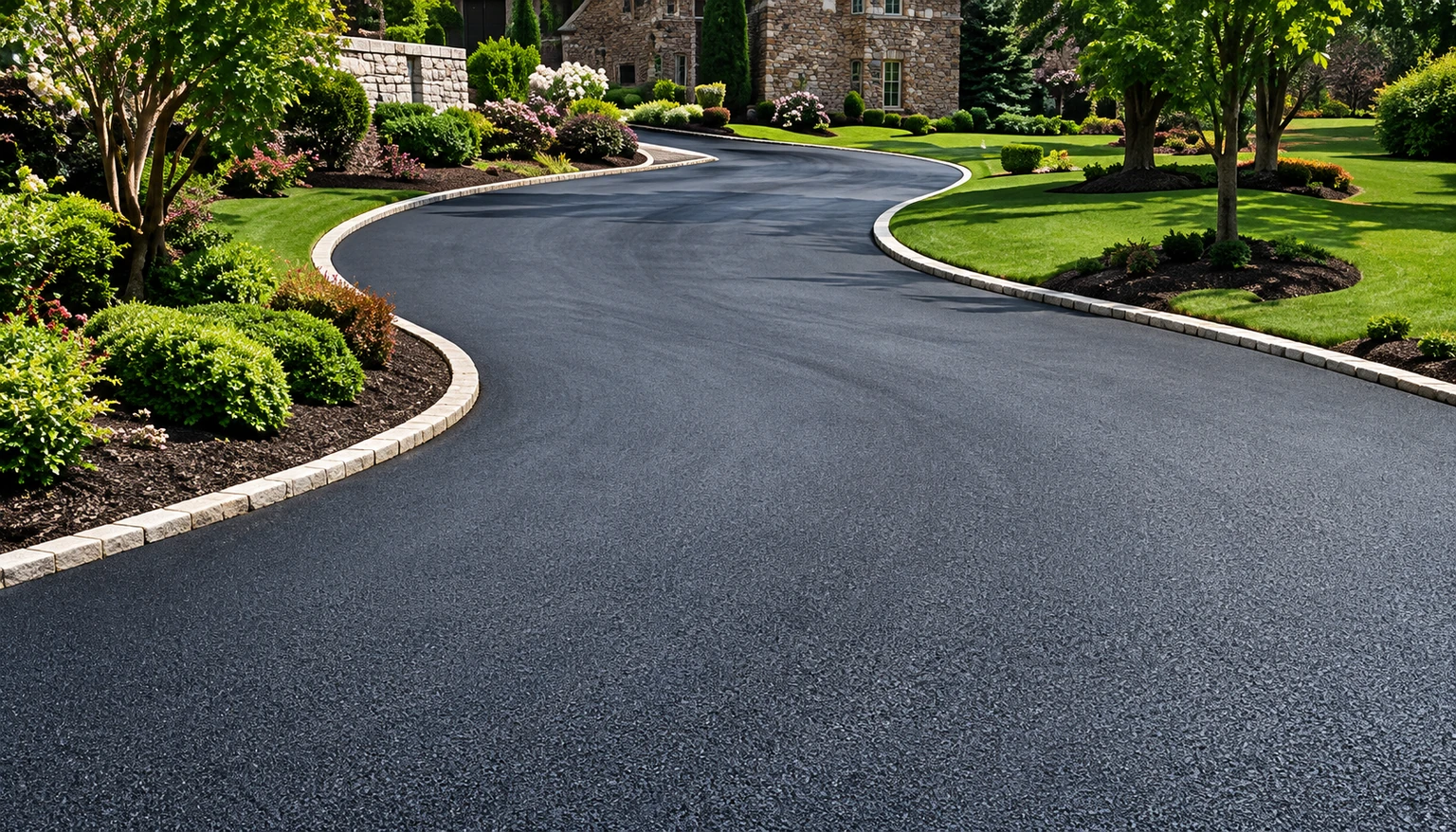 Asphalt driveway